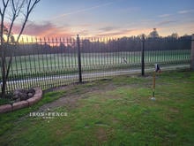 5ft Tall Metal Fence with Puppy Pickets for Small Dogs - Stronghold Iron