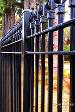 6ft Tall Wrought Iron Fence with Welded Finials in Classic Style and Signature Grade