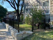 4ft Wide Matching Iron Gate for 3ft Tall Classic Iron Fence