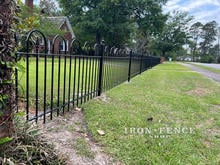 Hoop and Picket Style Stronghold Iron Fence 