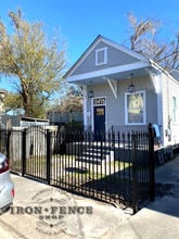 5ft Tall Classic Iron Fence and Arch Gate in Classic Style and Signature Grade