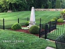 Custom Built 3ft Height in Puppy Picket Style Stronghold Iron Fence
