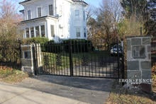 4ft Tall Double Gate in Classic Style Traditional Grade Iron