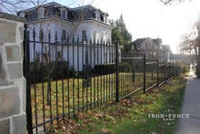 4ft Stronghold Iron Fence Stair-Stepped for Grade