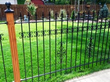 Give Your Iron Fence Panels a Custom Look with Our Add-on Decorations that Fit Over the Picket