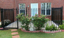 Wrought Iron Fence and Gate used for a Patio Enclosure (5ft Tall)
