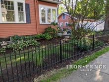 3ft Tall Hoop and Picket Stronghold Iron Fence