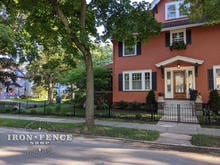 3ft Tall Victorian Style Hoop and Picket Stronghold Iron Fence