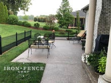 Custom Built Stronghold Iron Fence in 3ft Height with Puppy Pickets