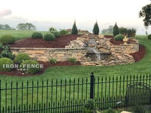 Custom Built Stronghold Wrought Iron Fence w/ Puppy Pickets and 3ft Height