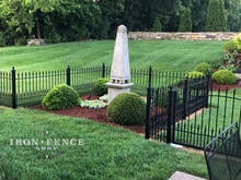 Custom Built Stronghold Iron Fence and Gate in 3ft Tall