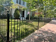 3ft Tall Hoop and Picket Style Stronghold Iron Fence