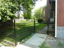 4ft Tall Puppy Picket Style Stronghold Iron Fence in Traditional Grade