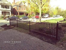 3ft Tall Classic Style Stronghold Iron Fence in Signature Grade 