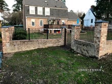 Vista Style Wrought Iron Fence for Home Security