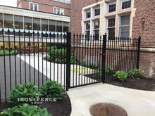 Signature Grade Classic Style Stronghold Iron Fence and Gate in 6ft Tall