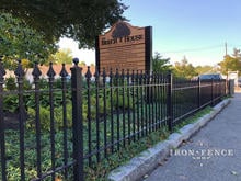 3ft Tall Stronghold Iron Fence in Classic Style and Signature Grade